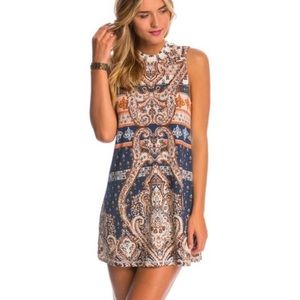 ONeill high neck flowy mini dress